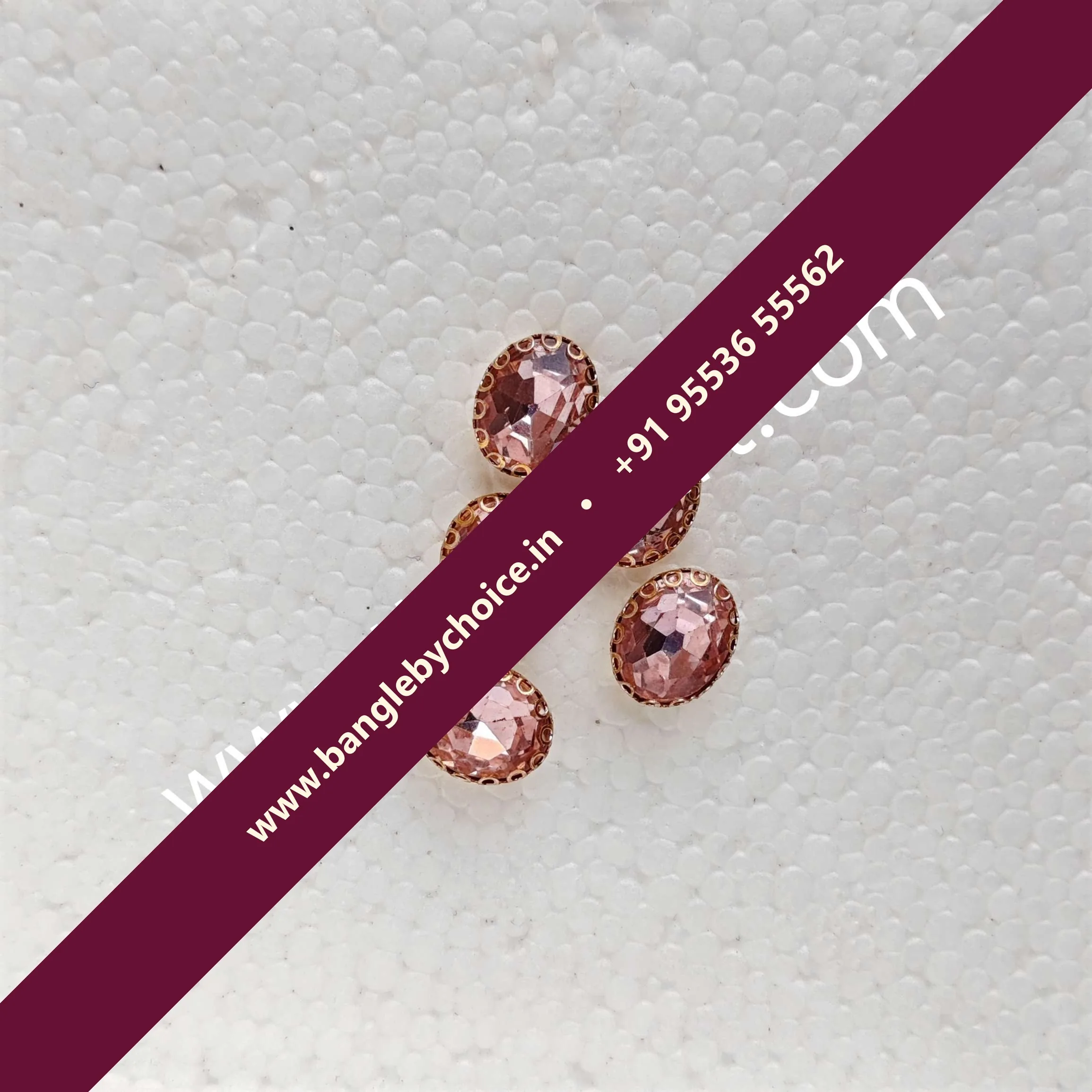 10*8 Size Oval Shape-Baby Pink Colour