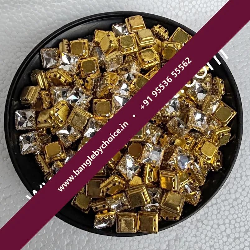 8*8 Size Square Shape White Colour Clipstones