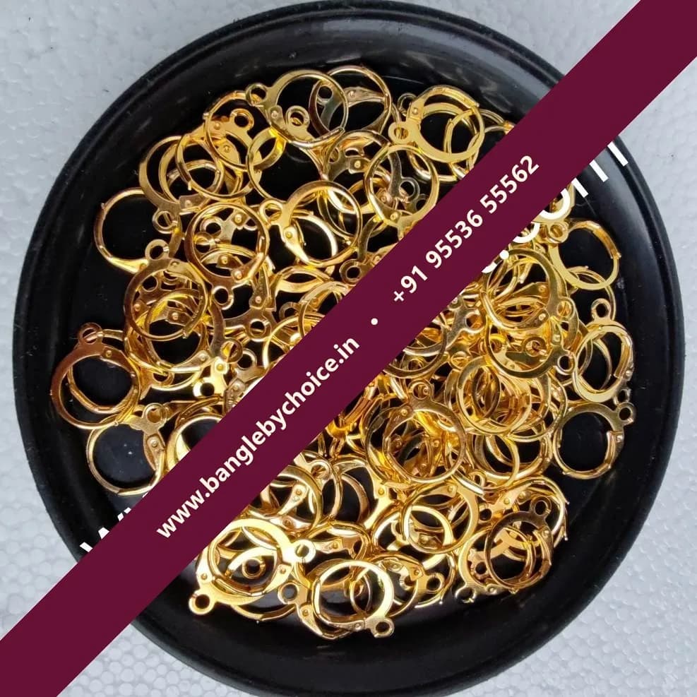 Gold Colour Round French Hooks