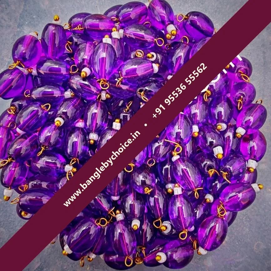 Purple Colour Hanging Beads
