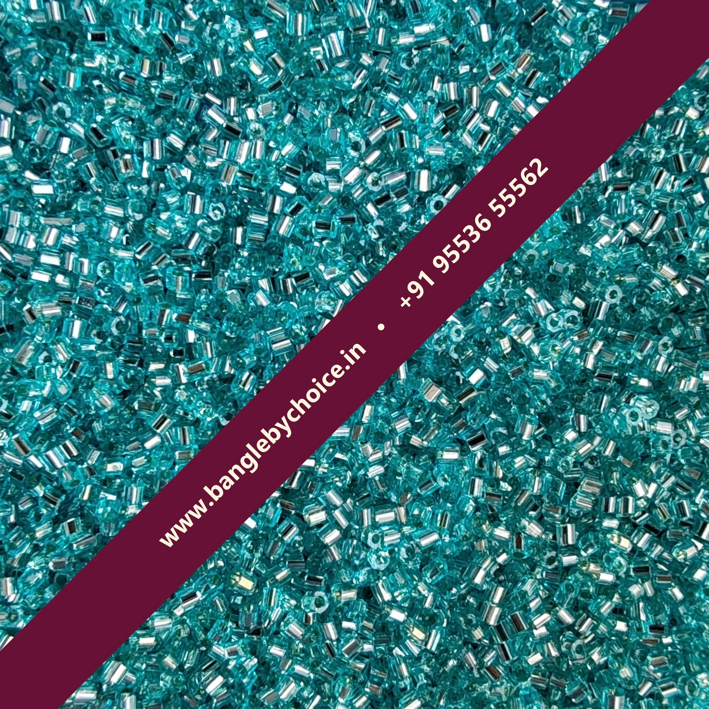 Sea Green Colour Small Cut Beads