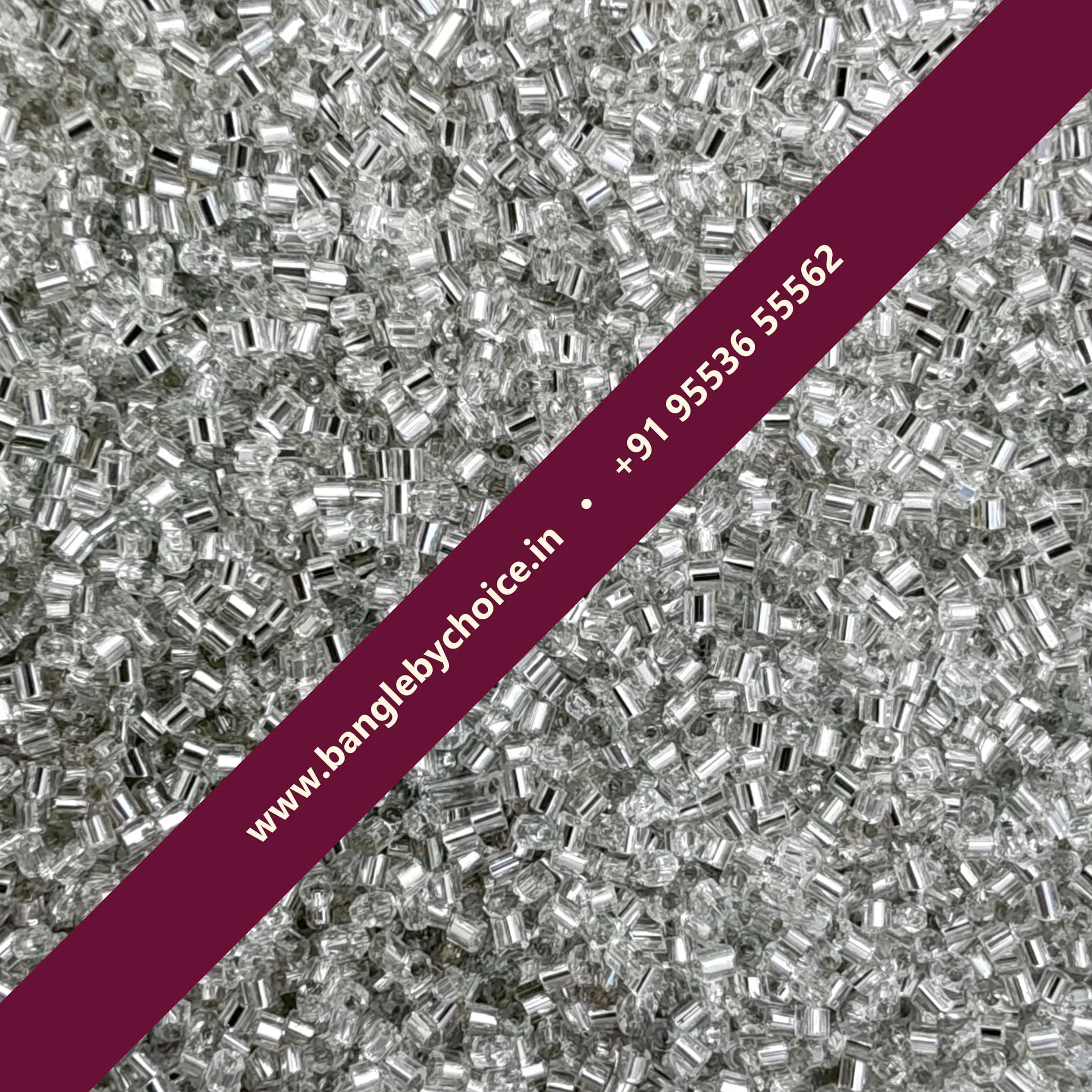 Silver Colour Small Cut Beads