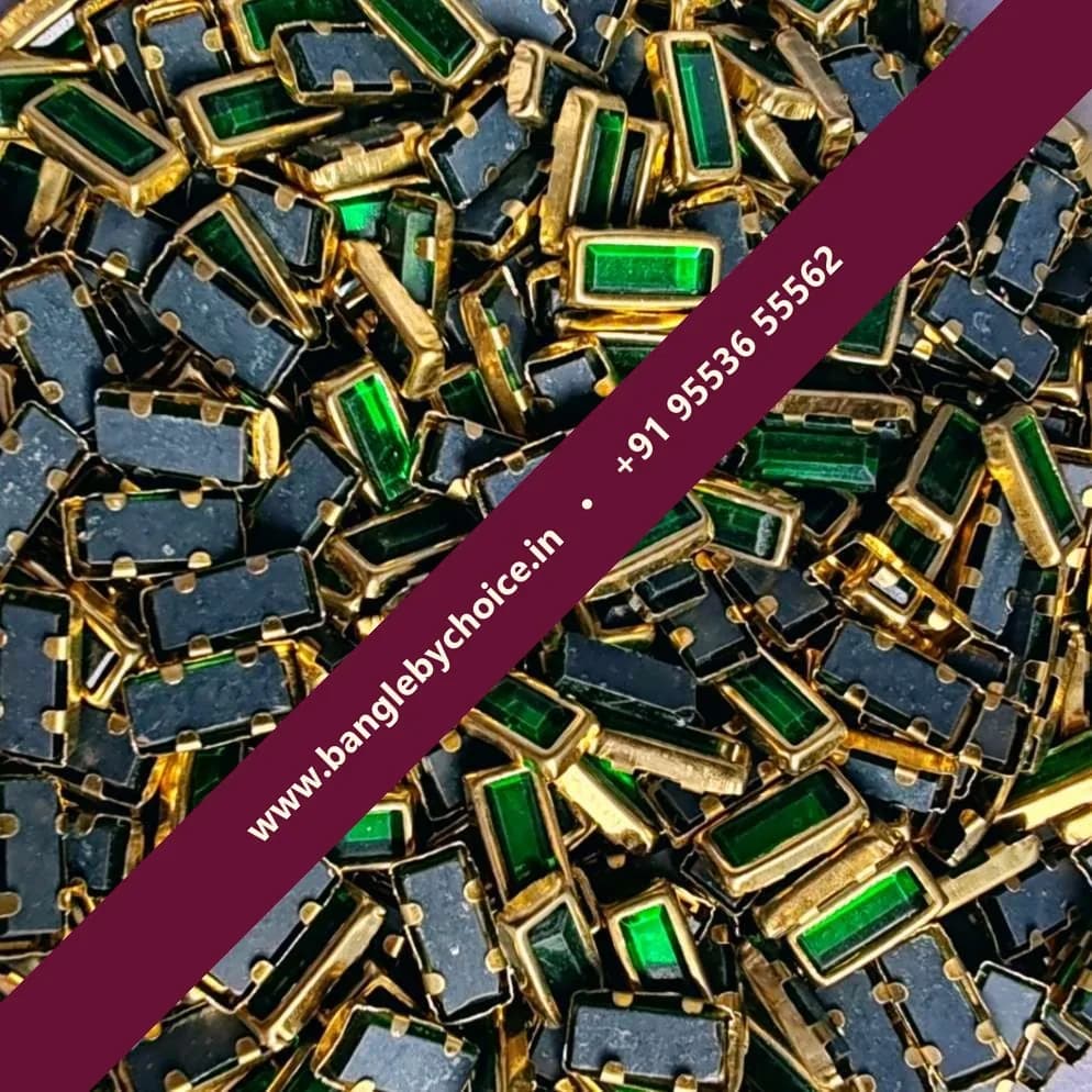 3*7 Reactangle Dark Green Glossy