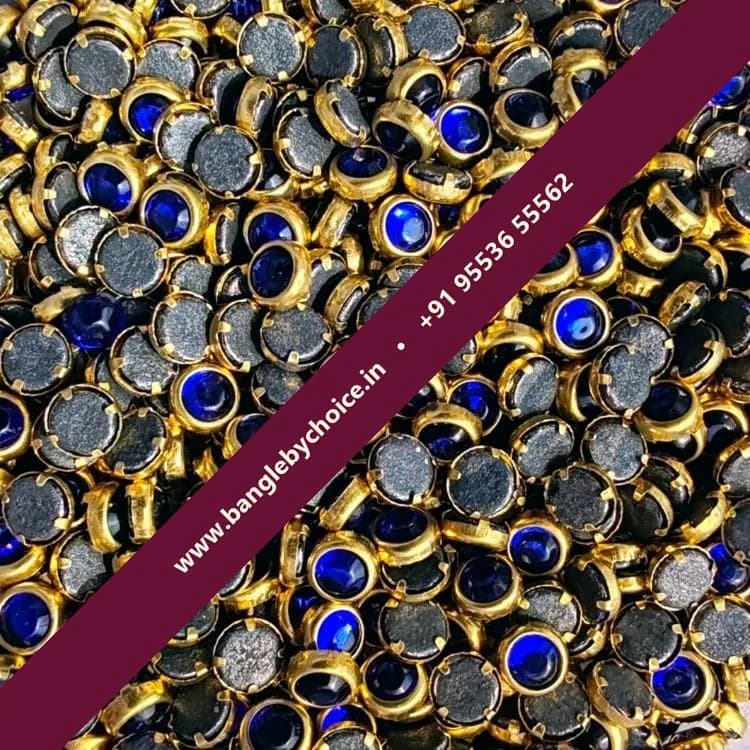 4mm Round Dark Blue Glass