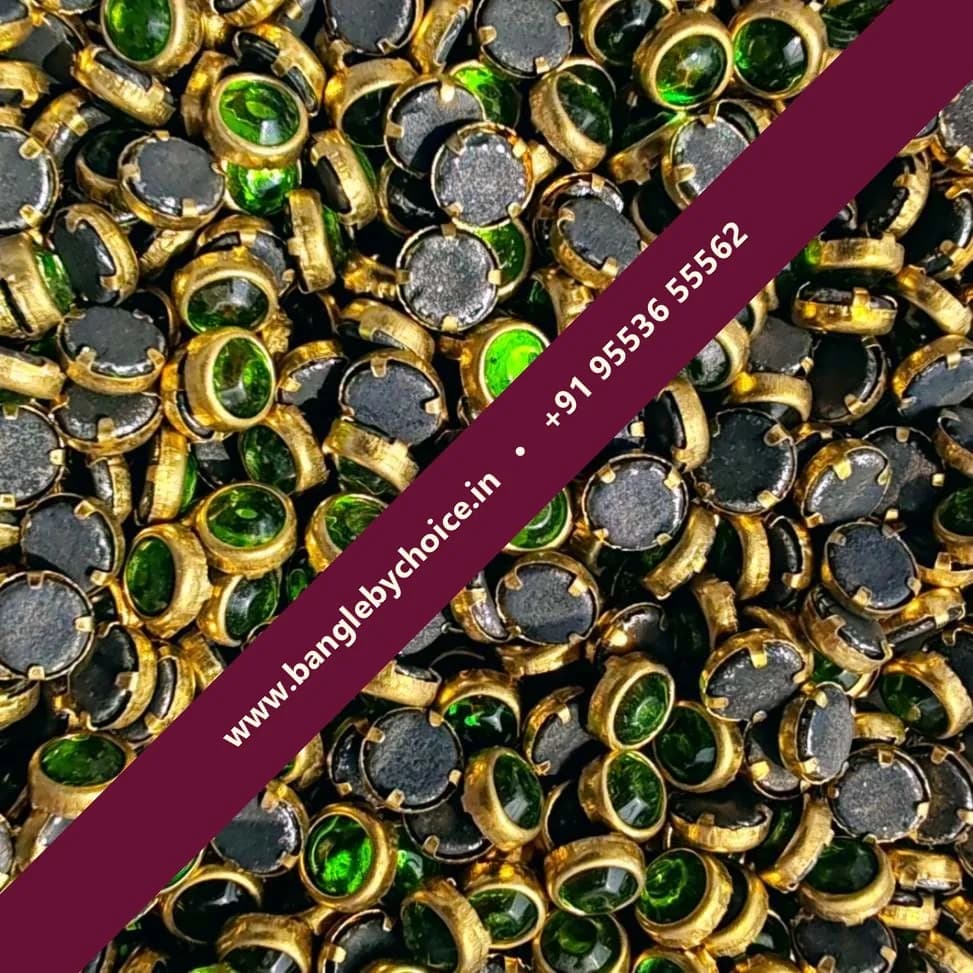 4mm Round Light Green Glass