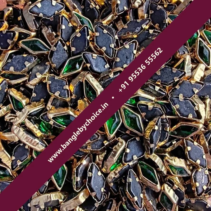 Diamond Shape Dark Green Glossy