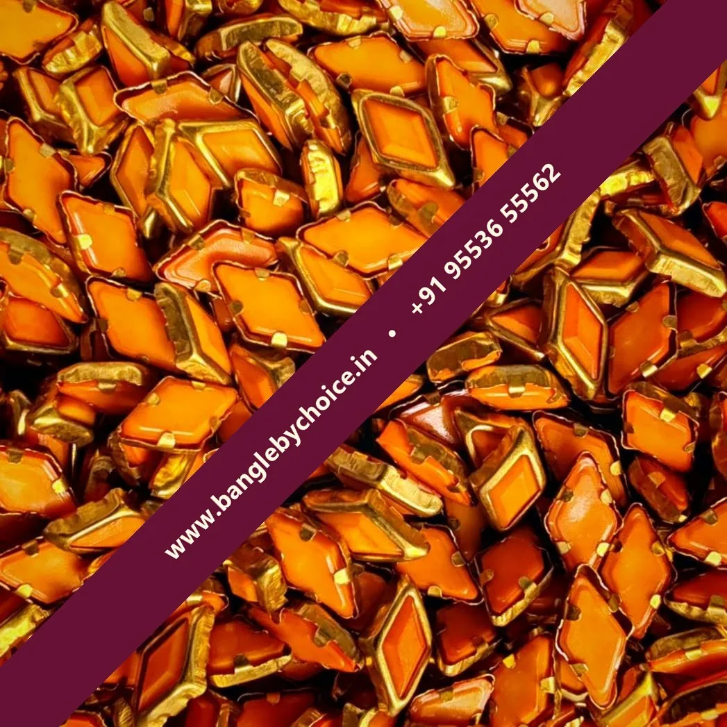 Diamond Shape Orange Colour Matt