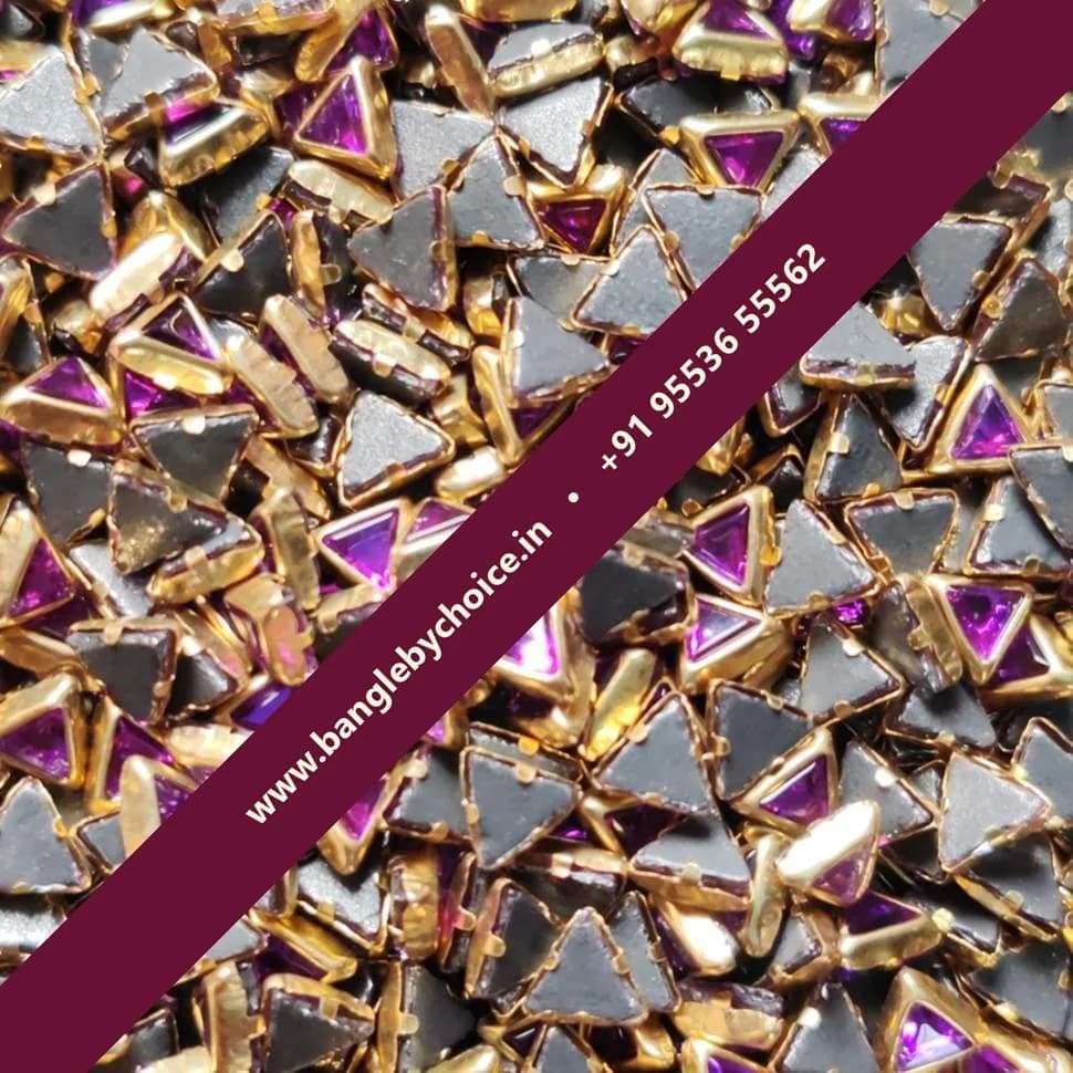 Triangle  Purple Glossy