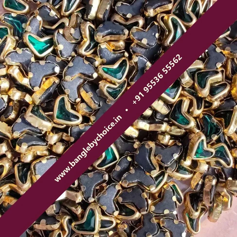 V Shape Dark Green Glossy