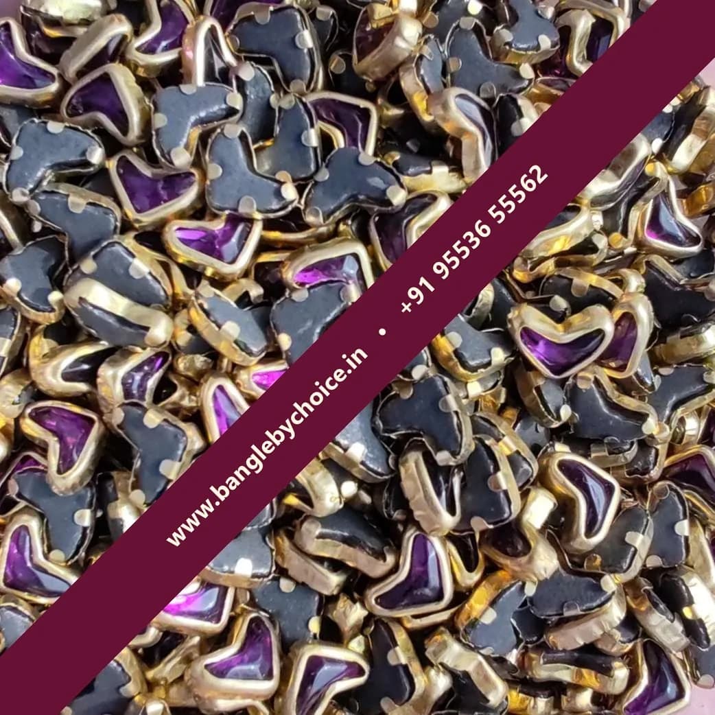 V Shape Dark Purple Glossy