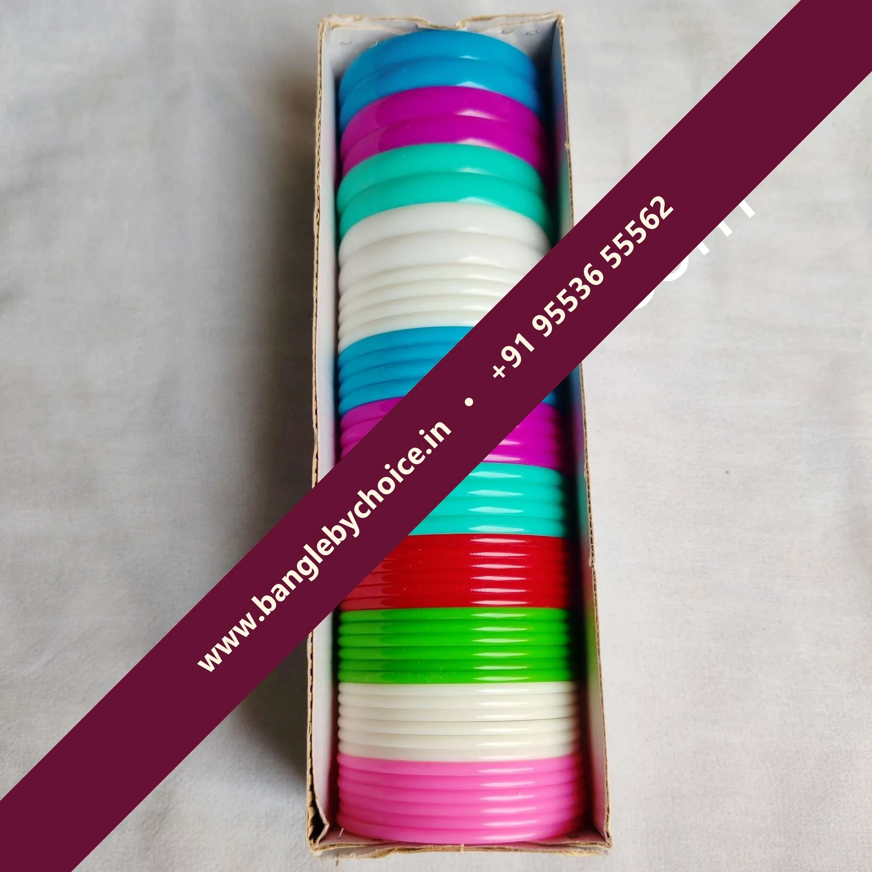 Curve Mixed Bangle Box-2,4and6cuts