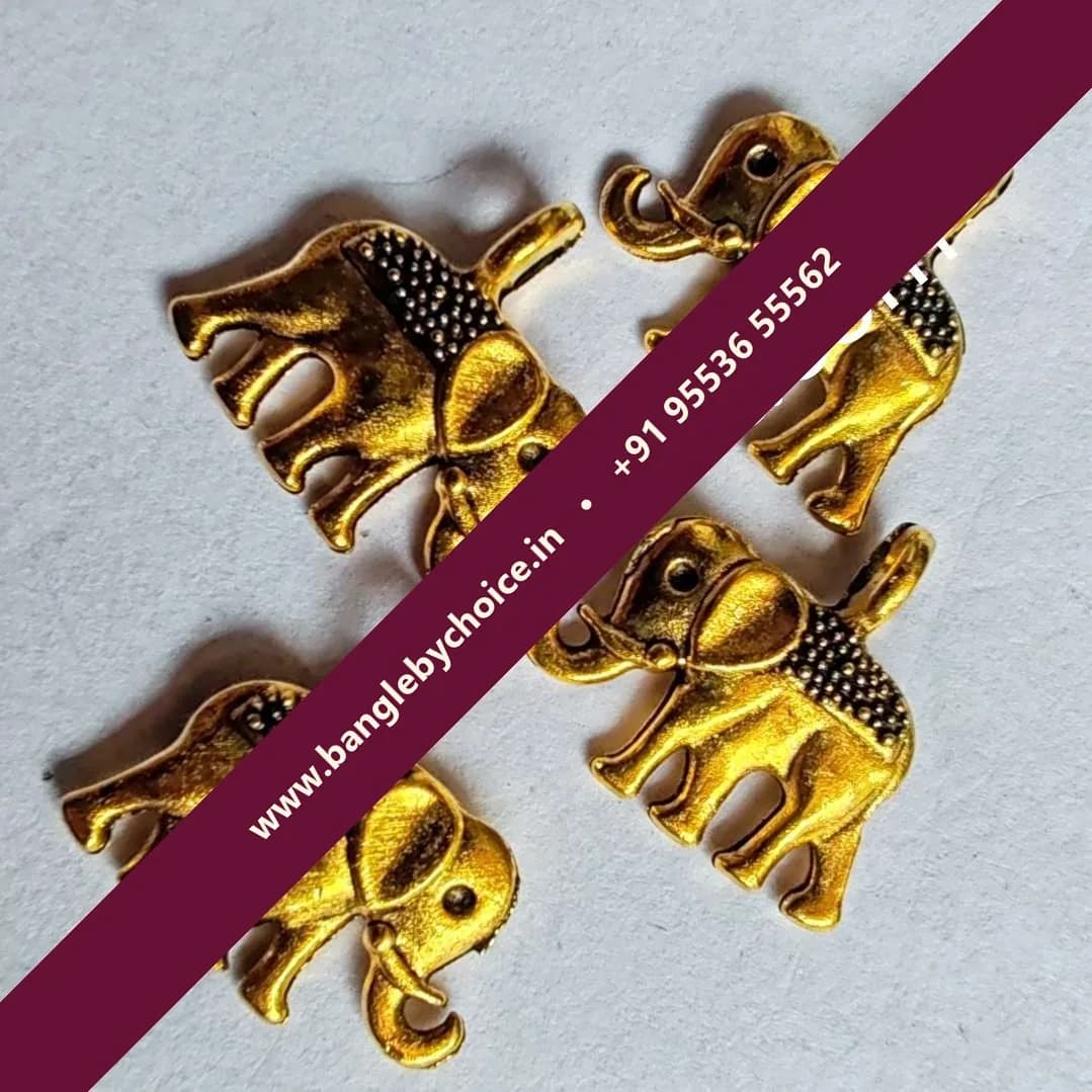 Double Face Elephant Charms No:2
