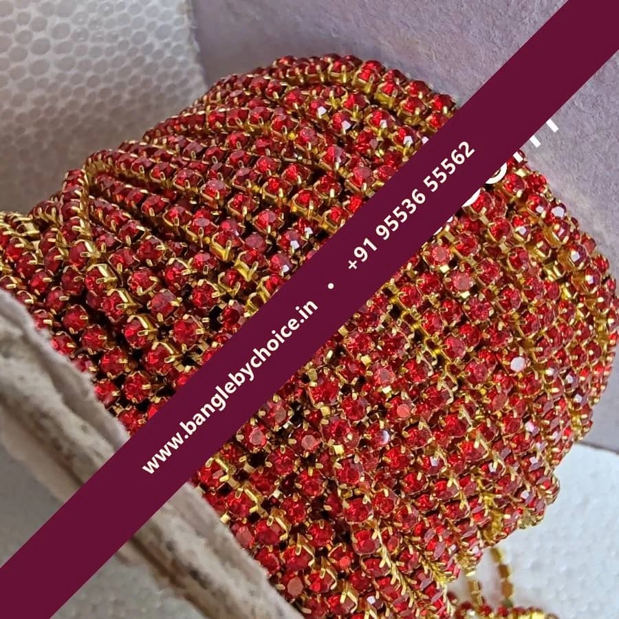 Red Colour Stone Chaine